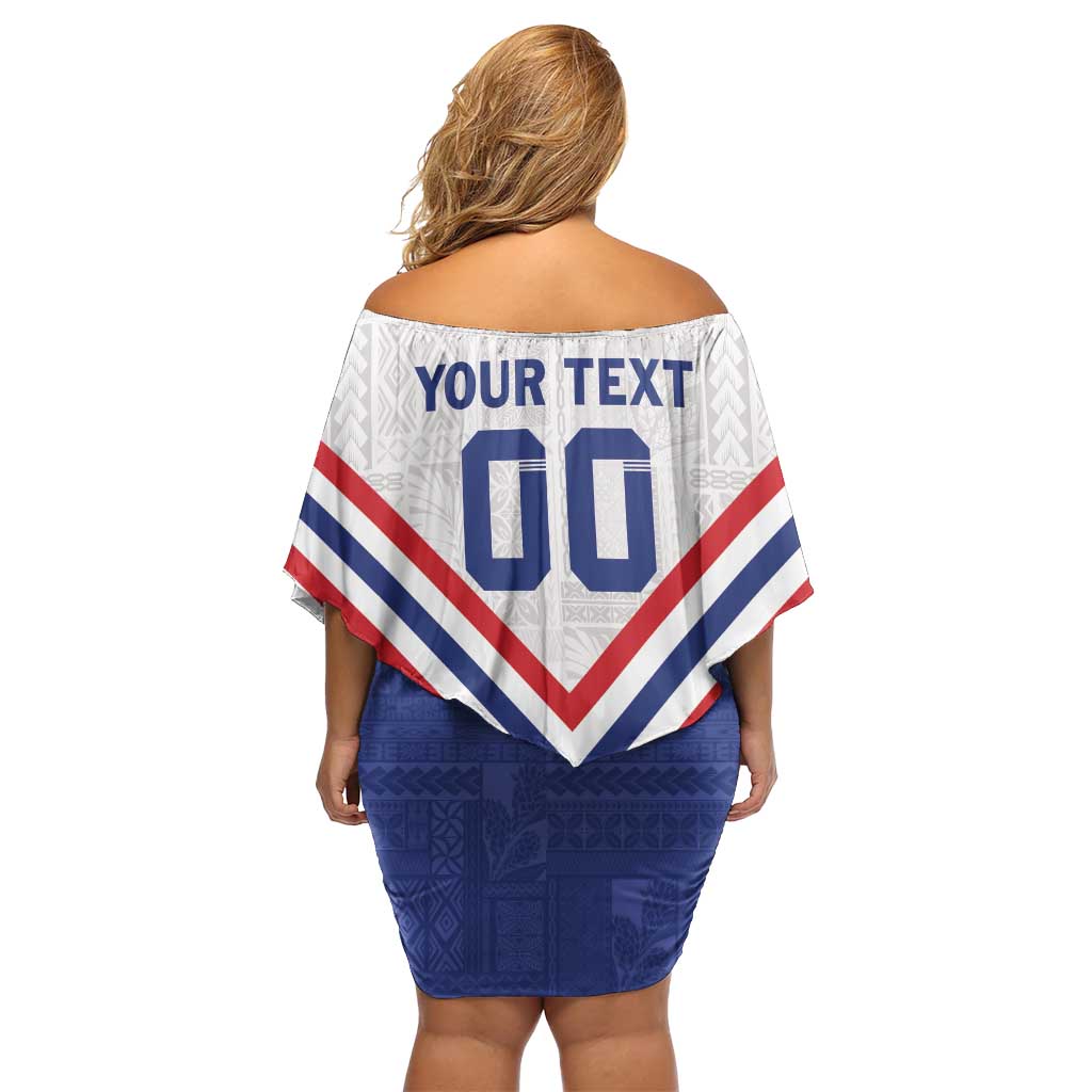 Custom Toa Samoa Rugby Off Shoulder Short Dress 1992-1993 Special Edition LT01 - Polynesian Pride