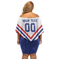 Custom Toa Samoa Rugby Off Shoulder Short Dress 1992-1993 Special Edition LT01 - Polynesian Pride
