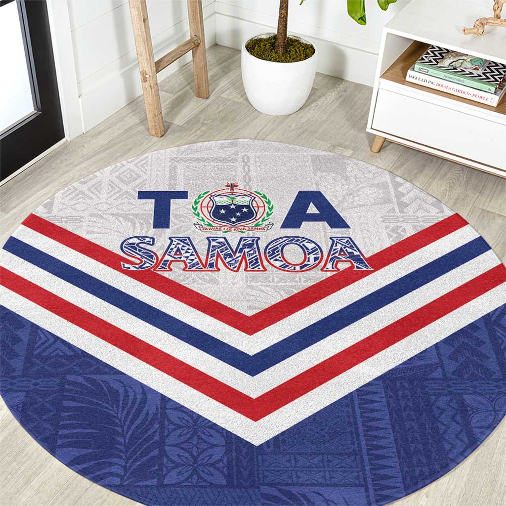 Toa Samoa Rugby Round Carpet 1992-1993 Special Edition LT01 Blue - Polynesian Pride