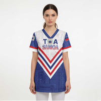 Custom Toa Samoa Rugby Scrub Top 1992-1993 Special Edition - Polynesian Pride