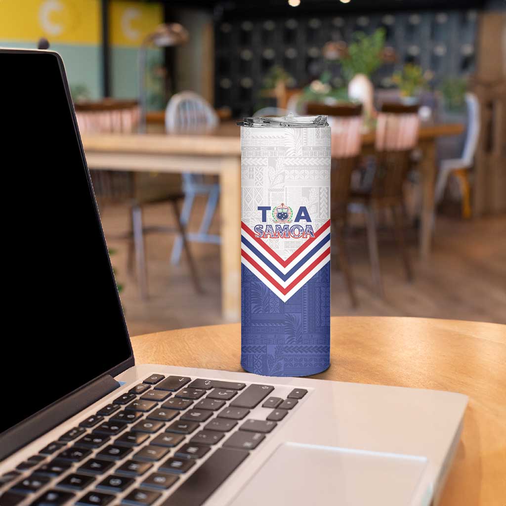 Custom Toa Samoa Rugby Skinny Tumbler 1992-1993 Special Edition - Polynesian Pride