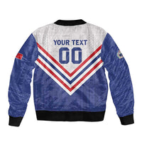Custom Toa Samoa Rugby Sleeve Zip Bomber Jacket 1992-1993 Special Edition LT01 - Polynesian Pride