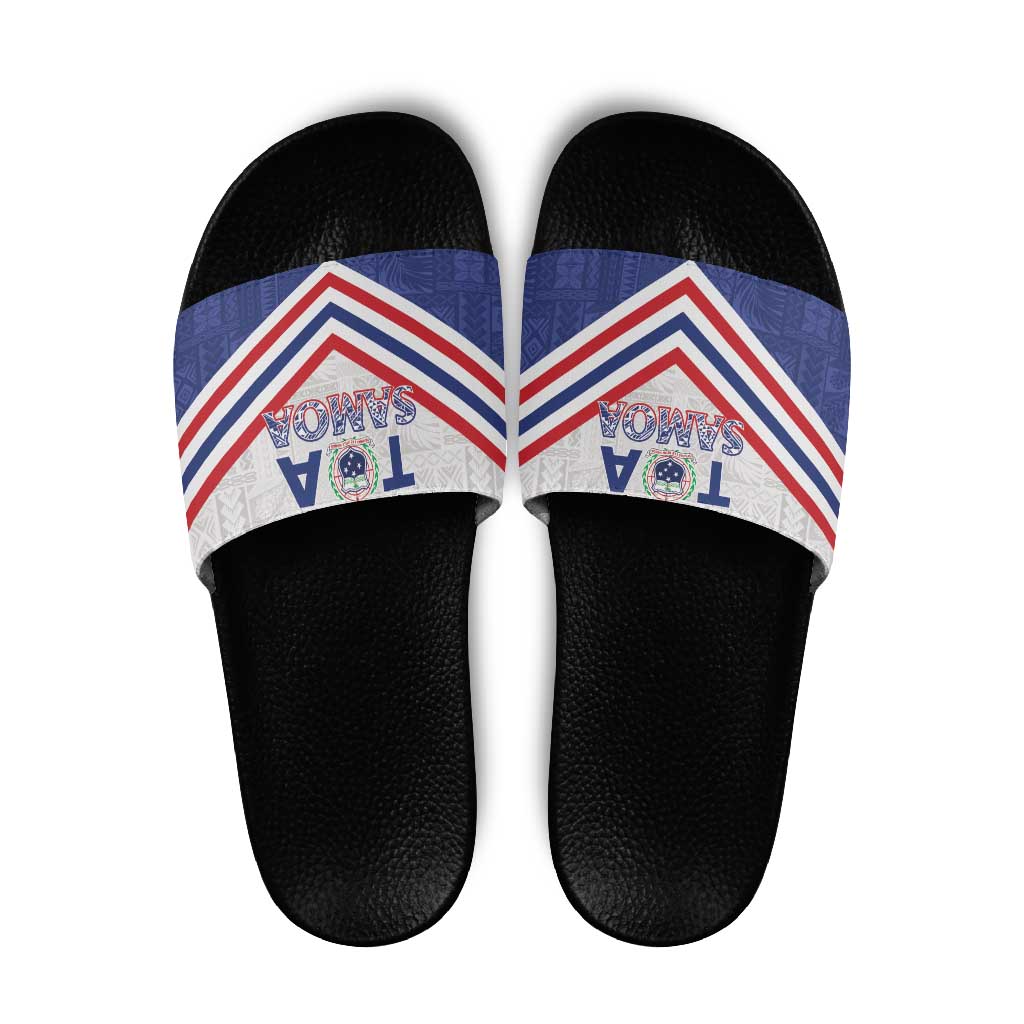 Toa Samoa Rugby Slide Sandals 1992-1993 Special Edition LT01 Blue - Polynesian Pride