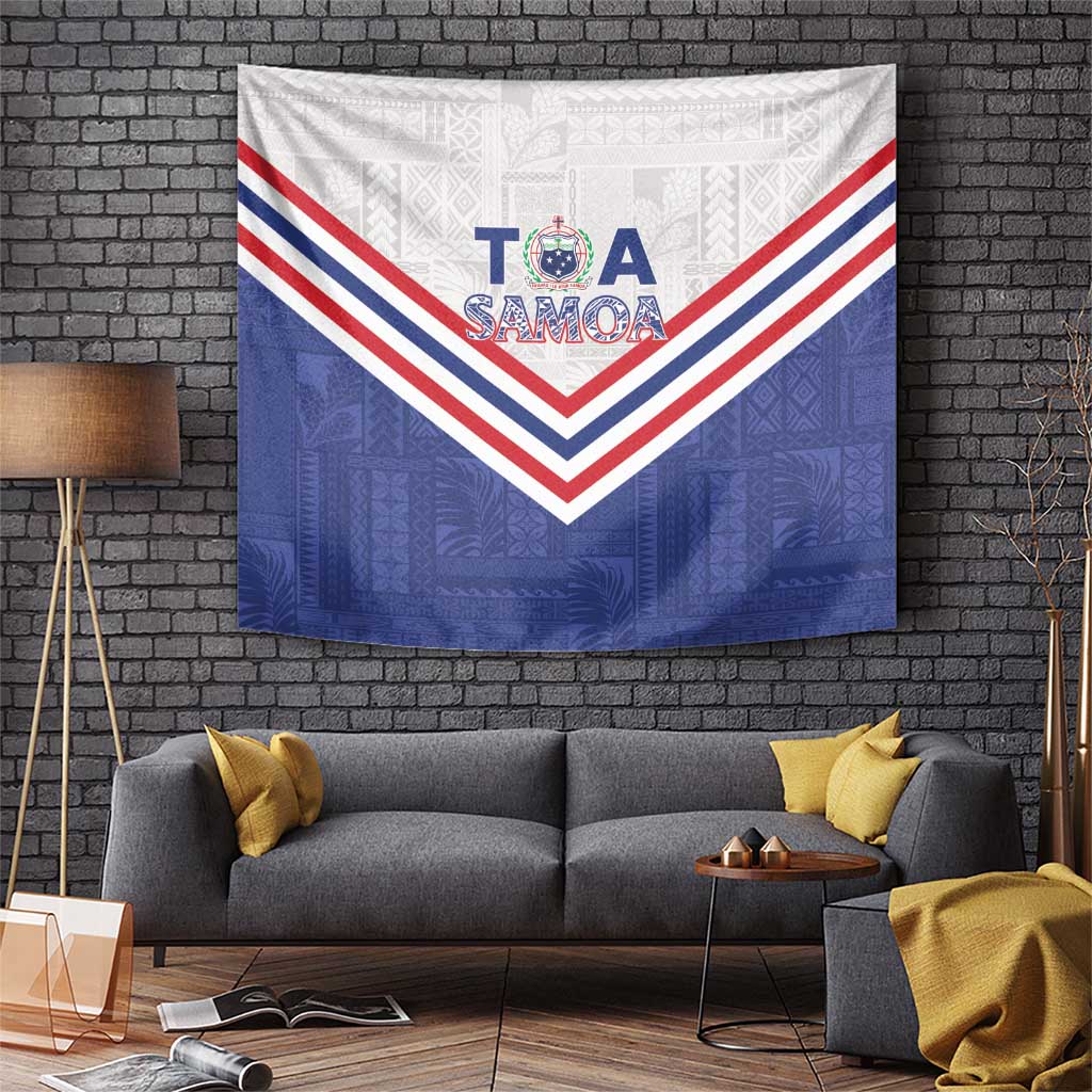 Toa Samoa Rugby Tapestry 1992-1993 Special Edition LT01 Blue - Polynesian Pride