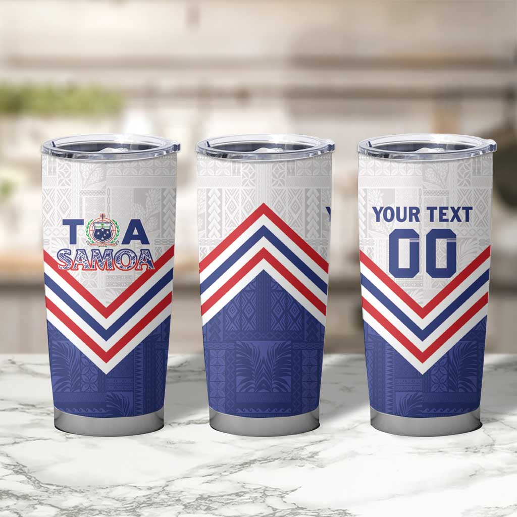 Custom Toa Samoa Rugby Tumbler Cup 1992-1993 Special Edition - Polynesian Pride