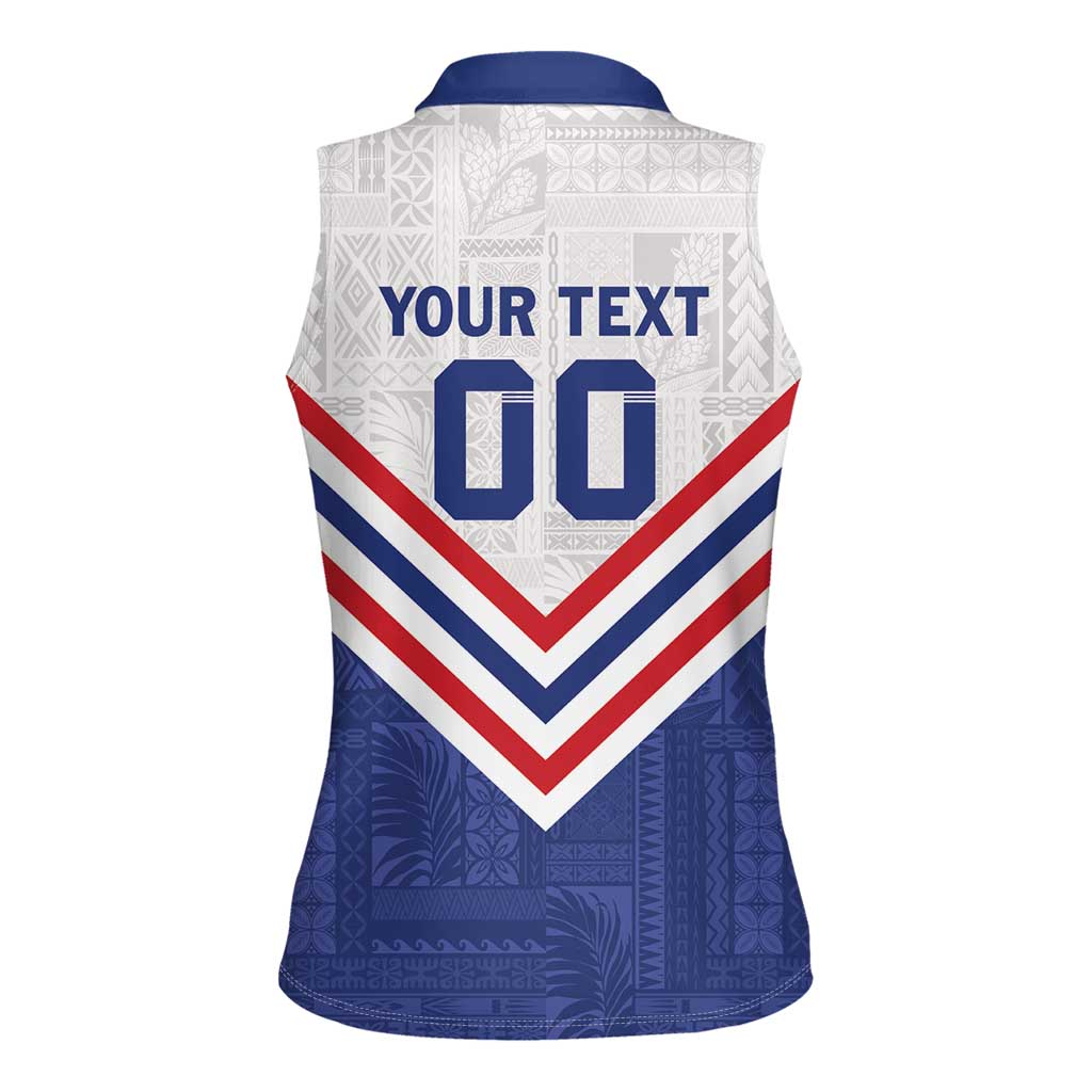 Custom Toa Samoa Rugby Women Sleeveless Polo Shirt 1992-1993 Special Edition LT01 - Polynesian Pride