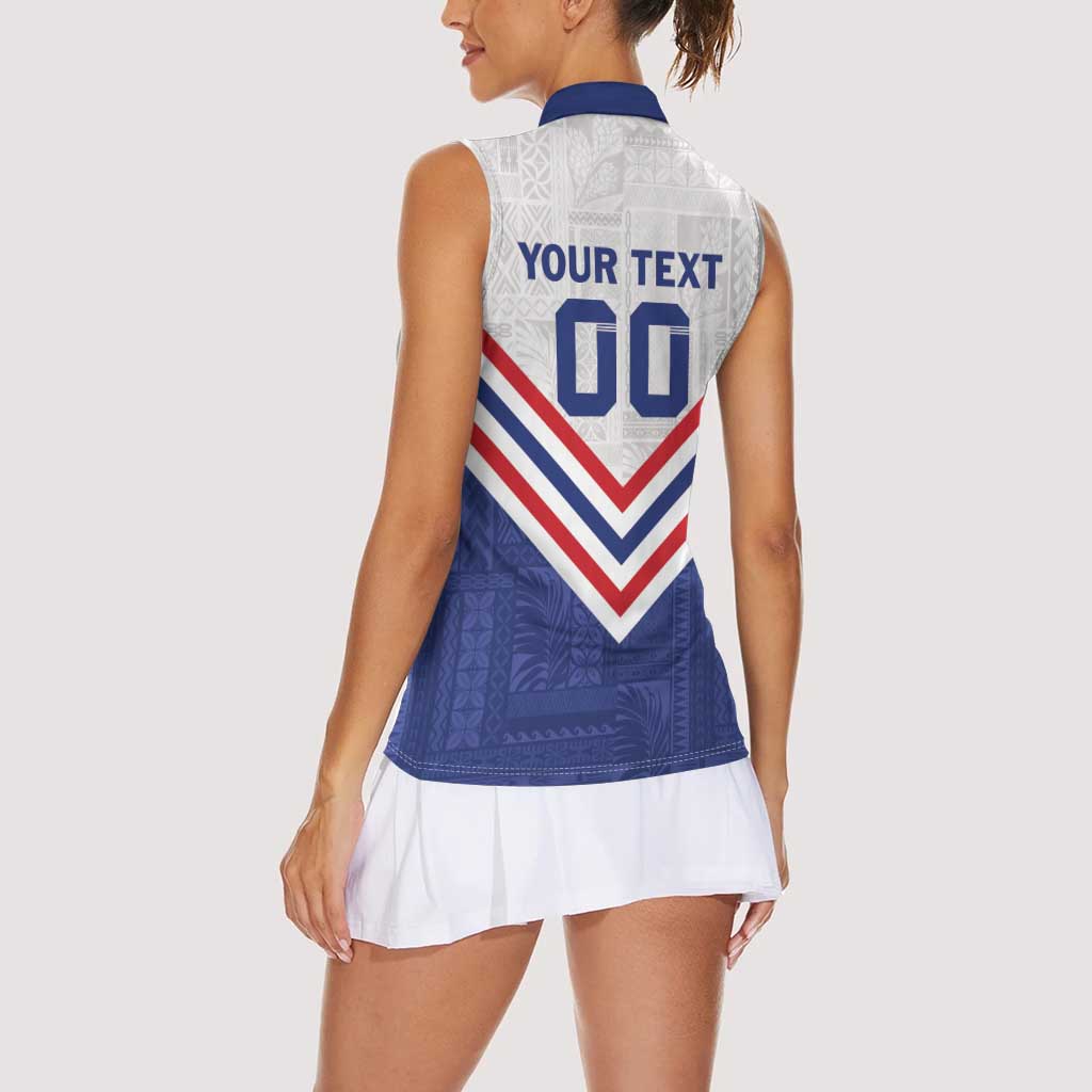 Custom Toa Samoa Rugby Women Sleeveless Polo Shirt 1992-1993 Special Edition LT01 - Polynesian Pride
