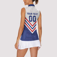 Custom Toa Samoa Rugby Women Sleeveless Polo Shirt 1992-1993 Special Edition LT01 - Polynesian Pride