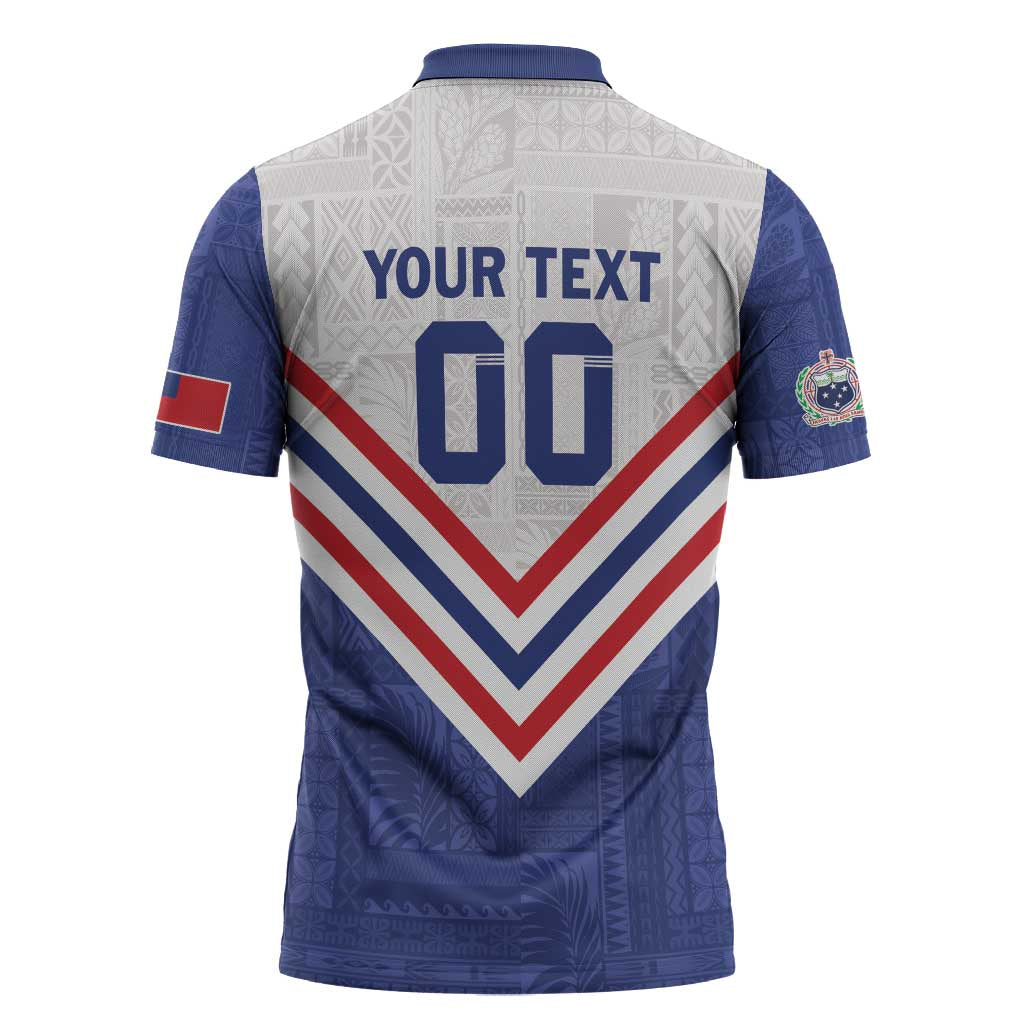 Custom Toa Samoa Rugby Zipper Polo Shirt 1992-1993 Special Edition LT01 - Polynesian Pride