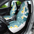 Maori Manta Ray Plumeria Teal Car Seat Cover