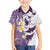 Maori Manta Ray Plumeria Deep Purple Hawaiian Shirt