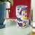 Maori Manta Ray Plumeria Deep Purple Tumbler Cup