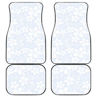 Plumeria Floral White Sunday Car Mats