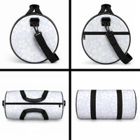 Plumeria Floral White Sunday Duffle Bag LT01 - Polynesian Pride