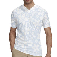 Plumeria Floral White Sunday Rugby Jersey