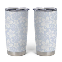 Plumeria Floral White Sunday Tumbler Cup