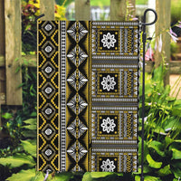 Fiji Masi Tapa Pattern Yellow Garden Flag LT01 Garden Flag Yellow - Polynesian Pride