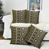 Fiji Masi Tapa Pattern Yellow Pillow Cover LT01 - Polynesian Pride
