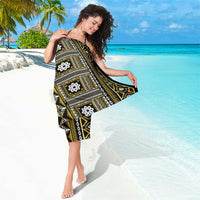 Fiji Masi Tapa Pattern Yellow Sarong LT01 - Polynesian Pride
