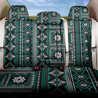 Fiji Masi Tapa Pattern Teal Back Car Seat Cover LT01 One Size Teal - Polynesian Pride