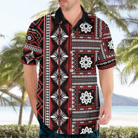 Fiji Masi Tapa Pattern Red Hawaiian Shirt - Polynesian Pride