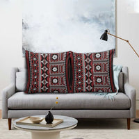 Fiji Masi Tapa Pattern Red Pillow Cover LT01 - Polynesian Pride