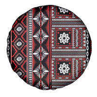 Fiji Masi Tapa Pattern Red Spare Tire Cover LT01 - Polynesian Pride
