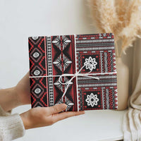 Fiji Masi Tapa Pattern Red Wrapping Paper - Polynesian Pride