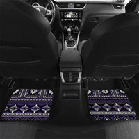 Fiji Masi Tapa Pattern Purple Car Mats LT01 Set 2pcs - Back Purple - Polynesian Pride