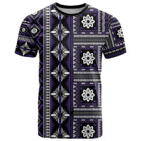 Fiji Masi Tapa Pattern Purple T Shirt - Polynesian Pride