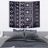 Fiji Masi Tapa Pattern Purple Tapestry LT01 - Polynesian Pride