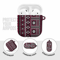 Fiji Masi Tapa Pattern Pink AirPods Case - Polynesian Pride