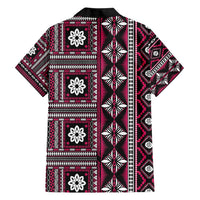Fiji Masi Tapa Pattern Pink Hawaiian Shirt - Polynesian Pride