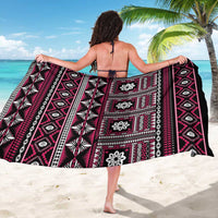 Fiji Masi Tapa Pattern Pink Sarong LT01 - Polynesian Pride