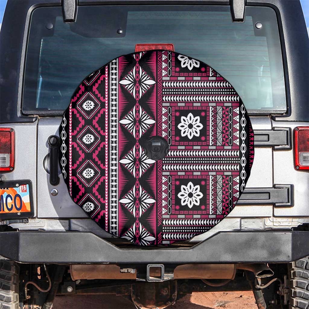 Fiji Masi Tapa Pattern Pink Spare Tire Cover LT01 Pink - Polynesian Pride