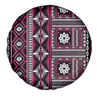 Fiji Masi Tapa Pattern Pink Spare Tire Cover LT01 - Polynesian Pride