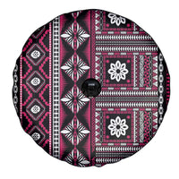 Fiji Masi Tapa Pattern Pink Spare Tire Cover LT01 - Polynesian Pride