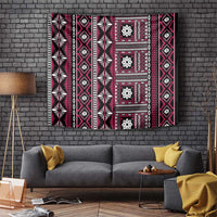 Fiji Masi Tapa Pattern Pink Tapestry LT01 Pink - Polynesian Pride