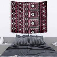 Fiji Masi Tapa Pattern Pink Tapestry LT01 - Polynesian Pride