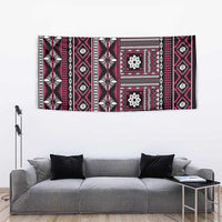 Fiji Masi Tapa Pattern Pink Tapestry LT01 - Polynesian Pride