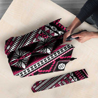 Fiji Masi Tapa Pattern Pink Umbrella - Polynesian Pride