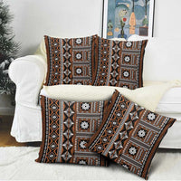 Fiji Masi Tapa Pattern Orange Pillow Cover LT01 - Polynesian Pride