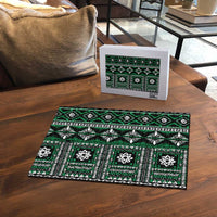 Fiji Masi Tapa Pattern Green Puzzle - Polynesian Pride