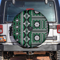 Fiji Masi Tapa Pattern Green Spare Tire Cover LT01 Green - Polynesian Pride