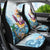 Hawaii Flamingo Car Seat Cover Plumeria Tropical Beach