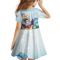 Hawaii Flamingo Family Matching Mermaid Dress and Hawaiian Shirt Plumeria Tropical Beach