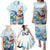 Hawaii Flamingo Family Matching Puletasi and Hawaiian Shirt Plumeria Tropical Beach