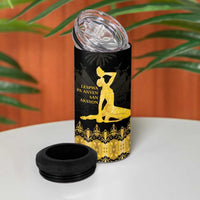 Haiti Neg Marron Gold 4 in 1 Can Cooler Tumbler Lespwa pa anyen san aksyon
