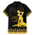 Haiti Neg Marron Gold Family Matching Off The Shoulder Long Sleeve Dress and Hawaiian Shirt Lespwa pa anyen san aksyon