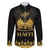 Haiti Neg Marron Gold Family Matching Off The Shoulder Long Sleeve Dress and Hawaiian Shirt Lespwa pa anyen san aksyon